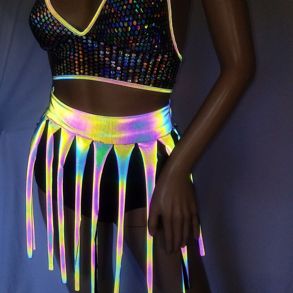 COPY - Rainbow Reflective Sequins Party Top